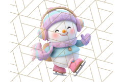 Adorable Snowman Character PNG Clipart Product Image 3