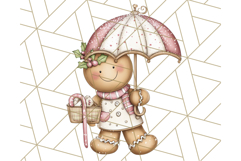 Gingerbread People Clipart, Cute Cookie PNG Illustrations Product Image 3