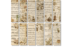 Ephemera Music Sheets Bookmarks Product Image 2