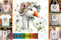 RADIANT Tote Bag Designs PNG, Goose Product Image 1