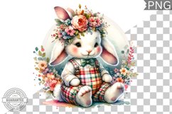 Floral Nursery Animal Sublimation Clipart Bundle Product Image 7