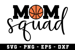 Mom Squad Svg |Basketball SVG Cut files | Cricut Product Image 1