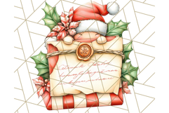 Vintage Christmas Clipart PNG, Cute Animals Holiday Elements Product Image 3