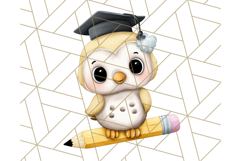Cute Back to School Animals PNG Clipart with Books &amp; Bags Product Image 3