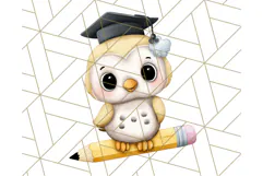 Cute Back to School Animals PNG Clipart with Books & Bags Product Image 3