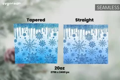 Winter Glitter Tumbler Sublimation | Shimmer | Tumbler 20oz Product Image 2