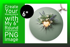 Creative Round Design for Keychains , 3D Heart Product Image 1