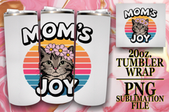 Radiant Thoughts 20oz tumbler wrap, Cat Lover Product Image 1