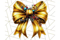 Bright Shiny Christmas Bows PNG Clipart, Winter Holiday Png Product Image 3