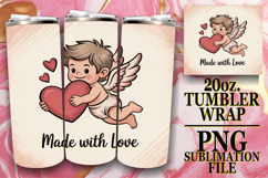 Radiant spirits 20oz tumbler wrap, Cupid Product Image 1