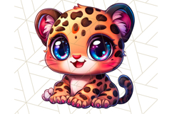 Jungle Creatures Kawaii Clipart PNG, Cute Rainforest Animal Product Image 3