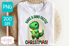 Christmas dinosaur sublimation PNG, Funny Christmas PNG Product Image 2