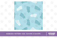 Boho Star Seamless Pattern Nursery Tile PNG DTF Baby Kids Product Image 2