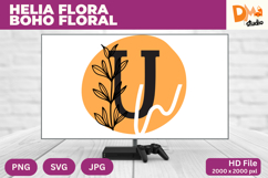 Helia Flora Boho Floral Monogram Product Image 1
