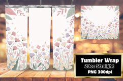 Custom 20oz Sublimation File , Flowers Product Image 1