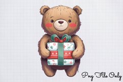 Woodland Christmas Watercolor Clipart PNG Product Image 1