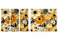 Flowers Tumbler Wrap Design. Sublimation Tumbler Flowers Product Image 2