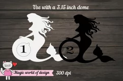 Mermaid candy holder ornament gift SVG, Couple Ornament Product Image 3