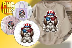 Elegant TOTE BAG Art Magic PNG, American Dog Product Image 1