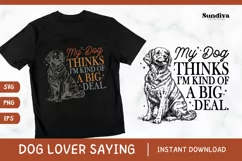 Funny Dog Lover Quotes SVG EPS PNG 15 Product Image 1