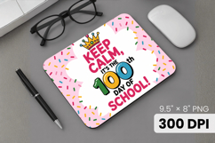 100 days of school Mouse Pad, Teacher PNG Sublimation Design Product Image 1