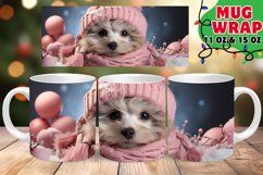 VINTAGE Yuletide Joy Sublimation Wrap, Puppy Product Image 1