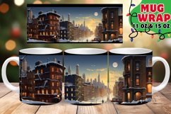 XMAS FROSTY PANORAMA Sublimation 11oz 15oz Product Image 1