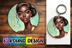 Sublimation Car Coaster Joy, Afro Girl Product Image 1