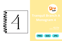 Tranquil Branch Monogram Icon Product Image 1