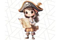 Cartoon Pirate Kids and Animals PNG Clipart for Fun Designs Product Image 3