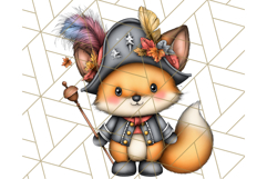 Woodland Autumn Parade Clipart PNG Fall Animals Product Image 3