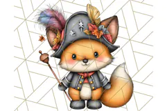 Woodland Autumn Parade Clipart PNG Fall Animals Product Image 3