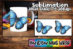Spring Serenade Butterfly Mug Wrap: Sublimated Style Product Image 1