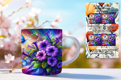 Beautiful Png For 15oz Mug Wrap , Flowers Product Image 1