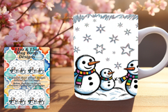 Charming 11oz Mug Wrap Png Template , Christmas Product Image 1