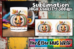 Wholesome escapes 11oz 15oz sublimation wrap, Pumpkin Waterc Product Image 1