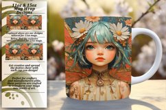Creative 11oz Mug Wrap Png Template , Fairy Product Image 1