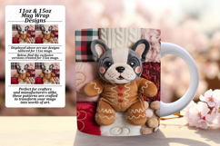 Unique 11oz Mug Wrap Png Template , Holiday Pets Product Image 1