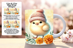 Graceful 11oz Mug Wrap Png Design , Cute Animals Product Image 1