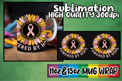 Radiant love 11oz 15oz sublimation wrap, Breast Cancer Product Image 1