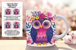 Owl and Bird Spring Sublimation Mug Product Image 1