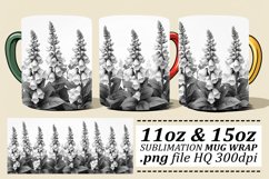 Spring Flower Delight Mug Wrap - Pattern 11oz 15oz Product Image 1