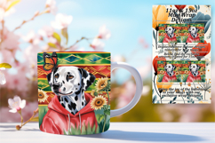 Joyful 15oz Mug Wrap Png Artwork , Cute Dog Product Image 1