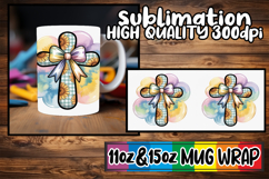 Gentle breezes 11oz 15oz mug wrap, Cross and Bow Product Image 1