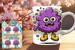 Beautiful Png For 15oz Mug Wrap , Monster Product Image 1