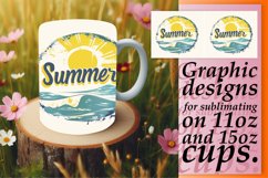 Summer Retro Remix: Sublimation Mug Design Product Image 1