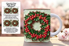 Enchanting 15oz Mug Wrap Png Template , 3D Xmas Product Image 1