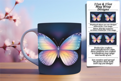 Trendy 11oz Mug Wrap Png Design , Butterfly Product Image 1