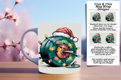Stylish 11oz Mug Wrap Png Template , Holiday Product Image 1