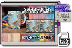 Blossom Wonderland: 3D Landscape Mug Design Product Image 1